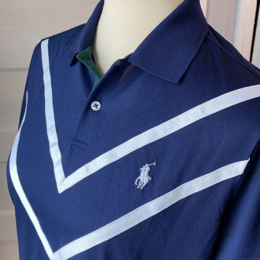 NWT Polo Ralph Lauren Wimbledon Chevron Performance Polo Dress, Size M - Picture 13 of 16